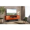 Furnitech Signature Collection Mid-Century Modern TV Console In Wood - Lifestyle