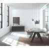 TemaHome Kobe 3 Door Sideboard in Concrete Look & Pure Black - Lifestyle 2