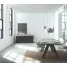 TemaHome Kobe 3 Door Sideboard in Concrete Look & Pure Black - Lifestyle 2 - TemaHome Kobe 3 Door Sideboard in Concrete Look & Pure Black - Lifestyle 2
