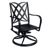 Woodard Apollo Swivel Rocker Dining Arm Chair without Cushion Option 
