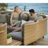 Cane-Line Arch 3-Seater Sofa Module Natural / Taupe Side VIew - Cane-Line Arch 3-Seater Sofa Module Natural / Taupe Side VIew
