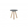 Cane-Line Area Table/Stool Teak Lava Grey / Aluminum
