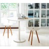 Cane-Line Area Table/Stool Teak White / Aluminum Stool View