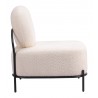 Arendal Accent Chair in Vanilla- side view 1