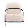 Arendal Accent Chair in Vanilla- back view 2
