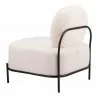 Arendal Accent Chair in Vanilla- back view 1 - Arendal Accent Chair in Vanilla- back view 1