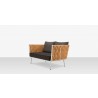 Source Furniture Aria 57 Inch Aluminum Frame Loveseat 3