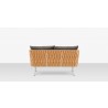 Source Furniture Aria 57 Inch Aluminum Frame Loveseat 4