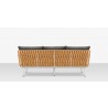 Source Furniture Aria 79" Aluminum Frame Sofa  4