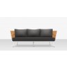 Source Furniture Aria 79" Aluminum Frame Sofa  1