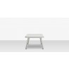 Source Outdoor Furniture Cosmo Aluminum 41''W x 24''D Rectangular Coffee Table 3