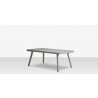Source Furniture Aria 43" Rectangular Aluminum Frame Coffee Table 10