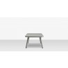 Source Furniture Aria 43" Rectangular Aluminum Frame Coffee Table 9
