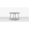 Source Furniture Aria 48" Round Aluminum Frame Dining Table 4