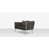 Source Furniture Aria 57 Inch Aluminum Frame Loveseat 6