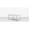 Source Furniture Aria 43" Rectangular Aluminum Frame Coffee Table 7