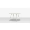 Source Furniture Aria 48" Round Aluminum Frame Dining Table 3 - Source Furniture Aria 48" Round Aluminum Frame Dining Table 3