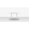 Source Furniture Aria 48" Round Aluminum Frame Dining Table 5