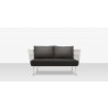 Source Furniture Aria 57 Inch Aluminum Frame Loveseat 2