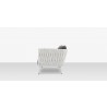 Source Furniture Aria 57 Inch Aluminum Frame Loveseat 11