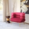 Arish Accent Chair in Red- Lifestyle 1