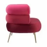 Arish Accent Chair in Red- Side view 2 - Arish Accent Chair in Red- Side view 2