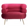 Arish Accent Chair in Red- Front view 1