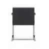 Arlo Side Chair Black Leather - Back