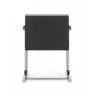 Arlo Side Chair Black Leather - Back - Arlo Side Chair Black Leather - Back