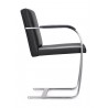 Arlo Side Chair Black Leather - Side