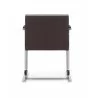 Arlo Side Chair Brown Leather - Back - Arlo Side Chair Brown Leather - Back