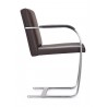 Arlo Side Chair Brown Leather - Side
