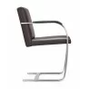 Arlo Side Chair Brown Leather - Side - Arlo Side Chair Brown Leather - Side