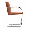 Arlo Side Chair Tan Leather - Side - Arlo Side Chair Tan Leather - Side