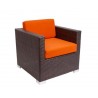 Aruba Armchair Java Wicker - No Cushions 