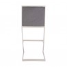 Pinellas Vintage Gray Faux Leather and Brushed Stainless Steel Bar Stool 05