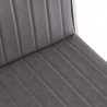 Pinellas Vintage Gray Faux Leather and Brushed Stainless Steel Bar Stool 06