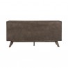 Armen Living Astoria Oak Dresser for Bedroom with 6 Drawers Back