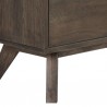 Armen Living Astoria Oak Dresser for Bedroom with 6 Drawers Bottom