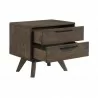 Armen Living Astoria Oak 2 Drawer Nightstand In Brown 04 - Armen Living Astoria Oak 2 Drawer Nightstand In Brown 04