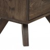 Armen Living Astoria Oak 2 Drawer Nightstand In Brown 05