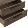 Armen Living Astoria Oak 2 Drawer Nightstand In Brown 07