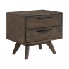 Armen Living Astoria Oak 2 Drawer Nightstand In Brown 010