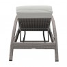 Armen Living Aloha Adjustable Patio Outdoor Chaise Lounge Chair In Grey/White Wicker And Cushions 12
