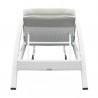 Armen Living Aloha Adjustable Patio Outdoor Chaise Lounge Chair In Grey/White Wicker And Cushions 15