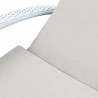 Armen Living Aloha Adjustable Patio Outdoor Chaise Lounge Chair In Grey/White Wicker And Cushions 19
