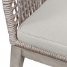 Armen Living Cost Patio Outdoor Dining Chairs With Arms In Grey Acacia Wood And Rope 12