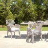 Armen Living Cost Patio Outdoor Dining Chairs With Arms In Grey Acacia Wood And Rope 1