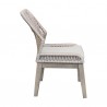 Armen Living Costa Patio Outdoor Dining Chairs In Grey Acacia Wood And Rope - Set of 2  6