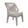 Armen Living Costa Patio Outdoor Dining Chairs In Grey Acacia Wood And Rope - Set of 2  4
